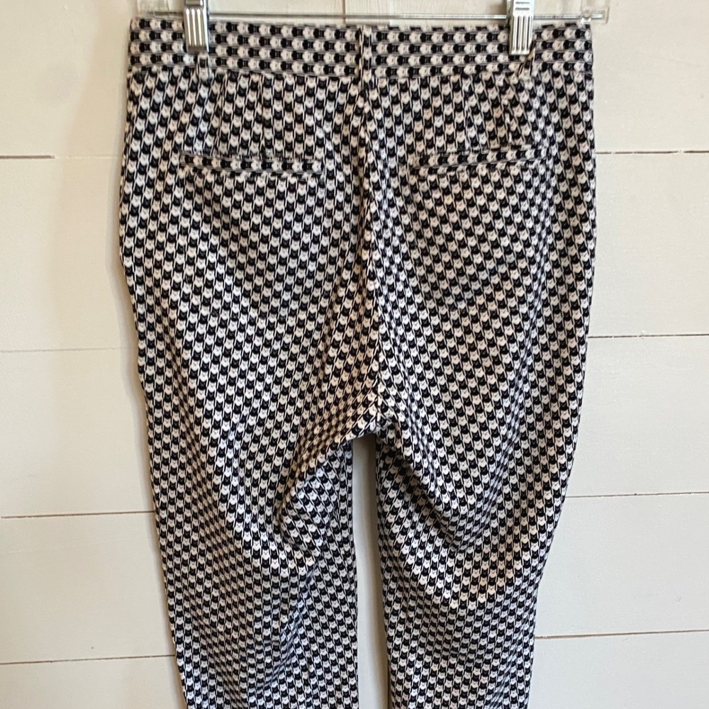 Black White Cat Pattern Novelty Print Betabrand Womens Stretch Pants Size S- EUC - Picture 7 of 10